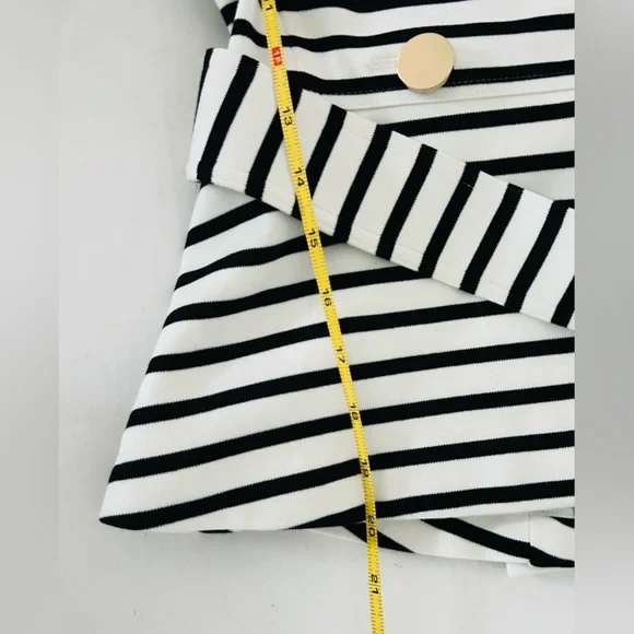 Kate Spade New York | Start A New Chapter Striped Jacket Size XS White Black - Picture 9 of 12